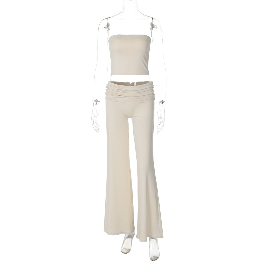 Tube Top & Flared Pants Set
