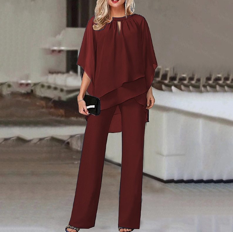 Asymmetric Two-Piece Suit