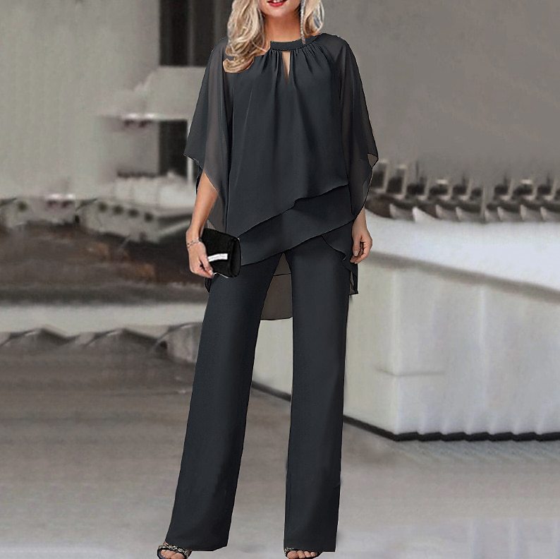 Asymmetric Two-Piece Suit